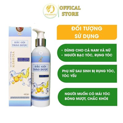 Dầu gội thảo dược vicosun