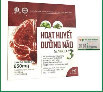 Hoạt huyết dưỡng não ginkoo 3 